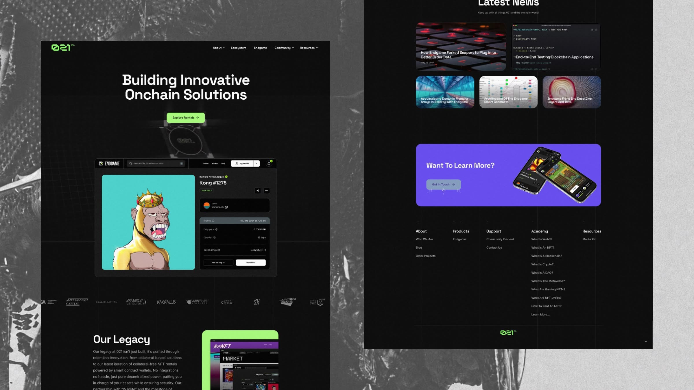 Endgame Website project by DesignHopper