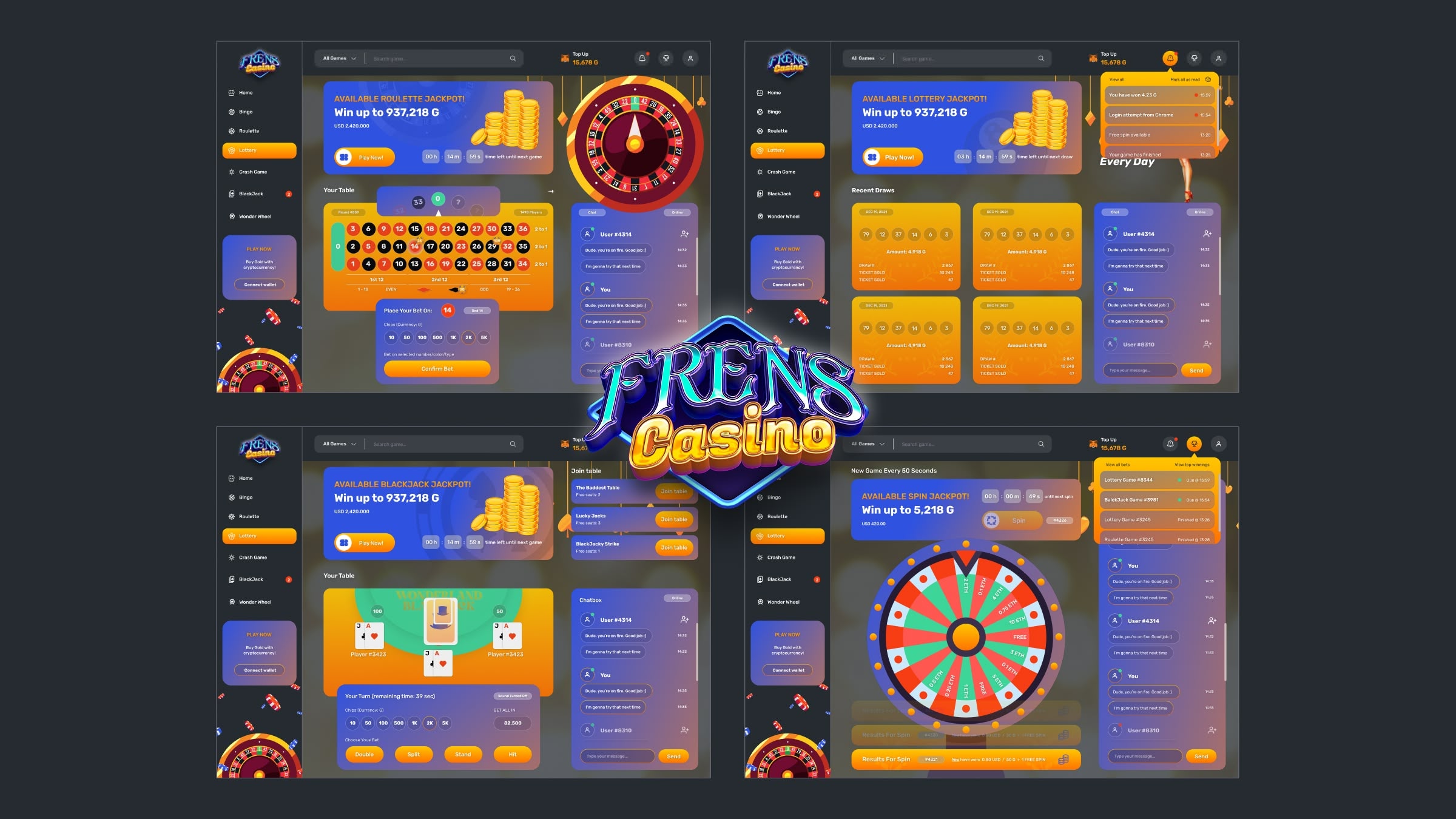 FrensCasino project by DesignHopper
