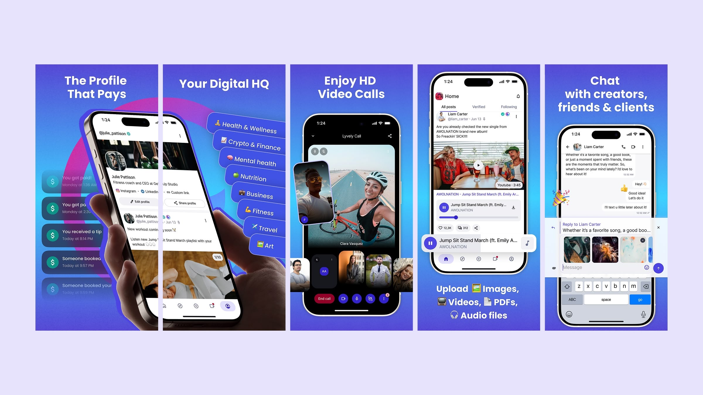 Lyvely Mobile project by DesignHopper