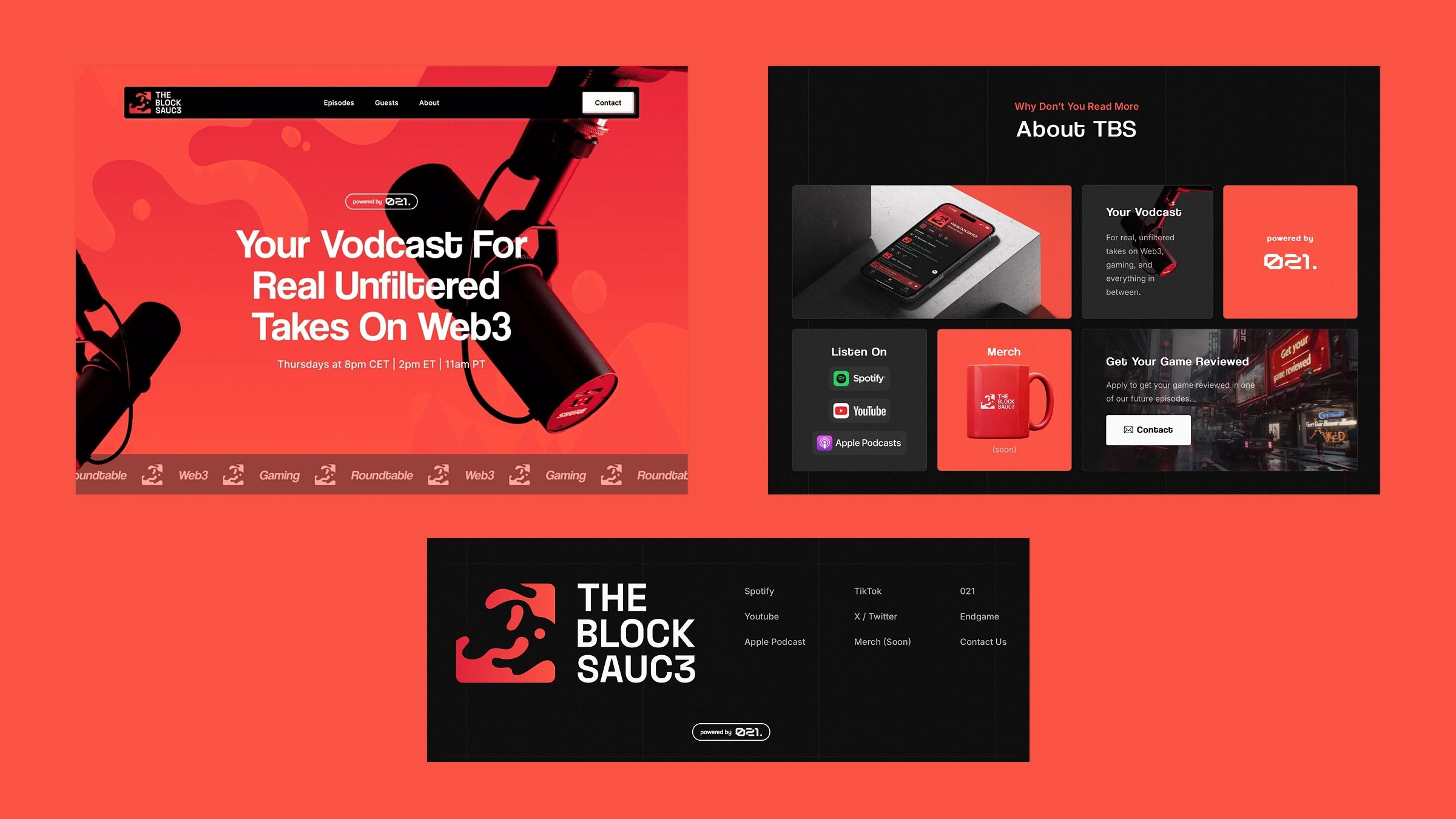 TheBlockSauc3 Website project by DesignHopper